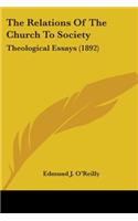 Relations Of The Church To Society