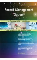 Record Management System A Complete Guide - 2019 Edition