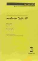 Nonlinear Optics Iii