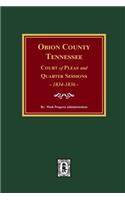 Obion County, Tennessee Court of Pleas and Quarter Sessions, 1834-1836