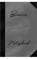 Bianca Notizbuch: Kariertes Notizbuch mit 5x5 Karomuster für deinen Vornamen