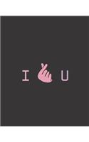 BTS K-Pop I Love You Notebook