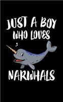 Just A Boy Who Loves Narwhals: Animal Nature Collection