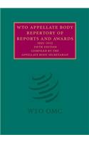 Wto Appellate Body Repertory of Reports and Awards 2 Volume Hardback Set: 1995-2013