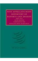 Wto Appellate Body Repertory of Reports and Awards 2 Volume Hardback Set