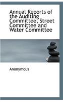 Annual Reports of the Auditing Committee, Street Committee and Water Committee