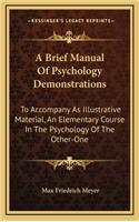 A Brief Manual of Psychology Demonstrations