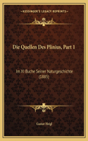 Quellen Des Plinius, Part 1: Im XI Buche Seiner Naturgeschichte (1885)