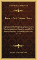 Remarks On A National Church