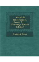 Varietes Sinologiques, Issues 1-4 - Primary Source Edition