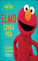 Sesame Street Elmo Loves You 16-Month 2023-2024 Wall Calendar: September 2023-December 2024