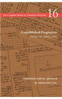 Unpublished Fragments (Spring 1885–Spring 1886): Volume 16