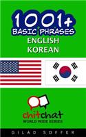 1001+ Basic Phrases English - Korean