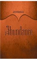 Abundance Journal: Orange 5.5x8.5 240 Page Lined Journal Notebook Diary (Volume 1)