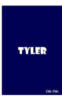 Tyler - Blue Notebook / Extended Lines / Soft Matte Cover