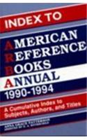 Index to American Reference Books Annual, 1990-1994