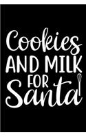 Cookies And Milk For Santa: 100 Pages 6'' x 9'' Recipe Log Book Tracker - Best Gift For Cooking Lover