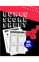 Bunco Score Sheet