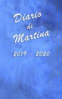 Agenda Scuola 2019 - 2020 - Martina: Mensile - Settimanale - Giornaliera - Settembre 2019 - Agosto 2020 - Obiettivi - Rubrica - Orario Lezioni - Appunti - Priorità - Elegante effetto Ac