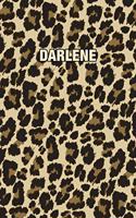 Darlene: Personalized Notebook - Leopard Print (Animal Pattern). Blank College Ruled (Lined) Journal for Notes, Journaling, Diary Writing. Wildlife Theme Des