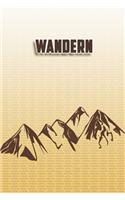 Wandern: Wandertagebuch: Wandern. Ein Logbuch zum Pilgern und Wandern mit vorgefertigten Seiten und viel Platz für deine Reiseerinnerungen. Eignet sich als G