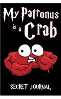 My Patronus Is A Crab: 120 Page Blank Line Journal, Notebook