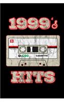 1999's Hits: Birthday Retro Cassette Gym Weightlifting Diary 6" x 9" 100 pages