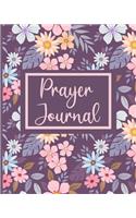 Prayer Journal: Christian Guided Prayer Journal and Notebook for Women - Write and Record Prayer, Meditation and Gratitude - Devotional - Large Size - 8.0 x 10 -