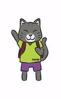 School Cat Notebook: Graph Paper Journal 6x9 - 120 Pages