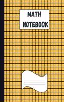 Math Notebook: Large Simple Graph Paper Notebook / Mathematics and Science Notebook / 120 Quad ruled 4x4 pages 8.5 x 11 / Grid Paper Notebook for Math and Science 