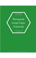 Hexagonal Graph Paper Notebook: Small Hexagons Light Grey Grid .4 Inch (1 cm) Diameter .2 Inch (.5 cm) Per Side 120 Pages: Hex Grid Paper A4 Size 8.5" x 11" Graph Workbook Hex Map 