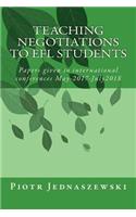 Teaching Negotiations to EFL Students
