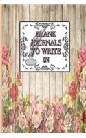 Blank Journals To Write In