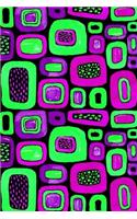 Bullet Journal Notebook Colorful Abstract Watercolor Pattern 2: 112 Page Numbered Graph Style Grid Bullet Journal with Index Pages and Key Pages in Portable 6 X 9 Size
