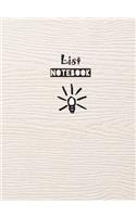 List Notebook
