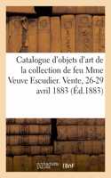 Catalogue d'Objets d'Art Et de Curiosité, Tableaux, Miniatures, Livres