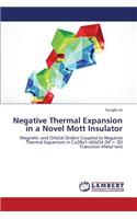 Negative Thermal Expansion in a Novel Mott Insulator