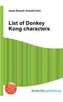 List of Donkey Kong Characters: (English)