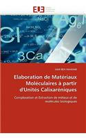Elaboration de Mat?riaux Mol?culaires ? Partir d'Unit?s Calixar?niques