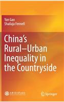 China's Rural-Urban Inequality in the Countryside