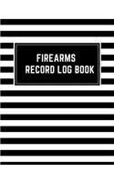 Firearms Record Log Book: Inventory Log Book, Firearms Acquisition And Disposition Insurance Organizer Record Book, Black & White Cover