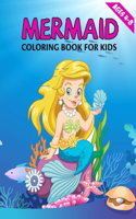 Mermaid Coloring Book for Kids Ages 4-8