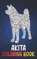 Akita Coloring Book