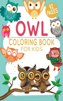 Owl Coloring Book For Kids