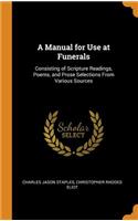A Manual for Use at Funerals