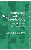 Work and Organizational Psychology