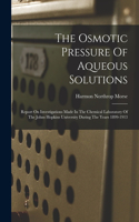 Osmotic Pressure Of Aqueous Solutions