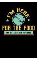 I'm Here For The Food My Sister Plays Softball