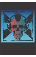 Rocker Skull Notebook Journal