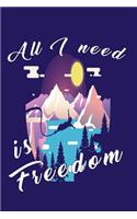 All I need is freedom